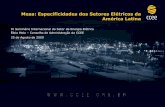 Mesa: Especificidades dos Setores Elétricos da América Latina dados técnicos dos projetos com potencial de exportação de energia ao Brasil, além do atendimento elétrico na região