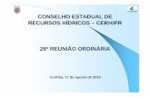CONSELHO ESTADUAL DE RECURSOS HÍDRICOS … · meio rural) - do Plano Estadual de Recursos Hídricos = Diárias + Programa B.2 "Implantação, Operação e Manutenção da Rede ...