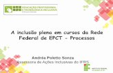 A inclusão plena em cursos da Rede Federal de EPCT - Processosblog.aai.ifrs.edu.br/arquivos/541-f12.pdf · 2004: Curso de Capacitação sobre Educação Inclusiva promovido pelo