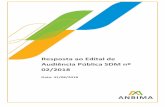 Resposta ao Edital de Audiência Pública SDM nº 02/2018 · dispôs sobre alterações no regime de ... proporcionalidade e ... constitui princípio elementar na atuação da administração
