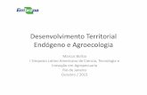 Desenvolvimento Territorial Endógeno e Agroecologiacursos.ufrrj.br/posgraduacao/ppgctia/files/2015/11/... · 2015-11-18 · Saúde animal Esportes Origem diferenciada produtos animais