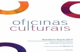 Relatório Anual 2017 – CG 08/2013 – Oficinas Culturais 3 · OFICINA CULTURAL ALFREDO VOLPI A Oficina, localizada no bairro de Itaquera, realizou durante todo o ano, 149 atividades