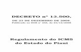 Regulamento do ICMS do Estado do Piauí - portal.sefaz.pi ...portal.sefaz.pi.gov.br/phocadownload/RICMS/2105/dec 13.500 - ricms... · Seção VIII Das Normas Gerais de Apuração.....87