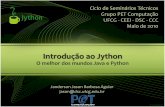 Introdução ao Jython - dsc.ufcg.edu.brpet/ciclo_seminarios/tecnicos/2010/Jython.pdf · java.awt Introdução ao Programando em Jython... Jython Motivação Objetivo O que é Jython?