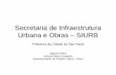 Secretaria de Infraestrutura Urbana e Obras SIURB - lagf.org Ribeiro Guglielmi.pdf · Secretaria de Infraestrutura Urbana e Obras - SIURB CONVIAS •Gestão das obras de permissionárias