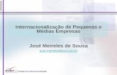 Internacionalização de Pequenas e Médias Empresas José ...crasp.gov.br/...06_2008_Internacionalizacao_de_Pequenas...Empresas.pdf · • Evolução da participação das pequenas