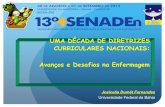 UMA DÉCADA DE DIRETRIZES CURRICULARES NACIONAIS: Avanços e Desafios na Enfermagem · 2012-08-31 · >breve relato da Educação em Enfermagem no Brasil, em face das injunções