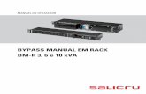 BYPASS MANUAL EM RACK BM-R 3, 6 e 10 kVA1).pdf · • o bypass manual em rack ser deve considerado um trans-formador ou linha de distribuição do ponto de vista da ins- ... 14 Ângulos