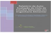 Relatório de Auto-Avaliação do Ciclo de Estudos Mestrado ... de Autoavaliao/ESA... · 1/1 Bromatologia e Toxicologia 541 Semestral 138 T-15; P-30 5,5 1/1 Energia e Ambiente 522