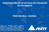 TREM BRASÍLIA - GOIÂNIA - ANTT 1. OBJETIVO Contribuir para o desenvolvimento socioeconômico da região entre Brasília e Goiânia, buscando alternativas de soluções técnicas