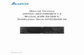 Manual Técnico UR54A/-48V/2900W/4.1.2 Modelo ESR-48/56B F ... · Os retificadores da série DPR 2900B-48 não contém nenhum dispositivo intrínseco passível de substituição,
