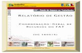 CGFAT - Relatório de Gestão 2003 - Portal do Fundo de ...portalfat.mte.gov.br/wp-content/uploads/2016/03/fat_relatorio... · 4 Introdução A Coordenação-Geral de Recursos do