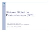 Sistema Global de Posicionamento (GPS) - Autenticação · Sistema Global de Posicionamento Satélite GPS do bloco II. OBJECTIVO DO GPS Determinação de posição Determinação