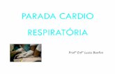 PARADA CARDIO RESPIRATÓRIA - irp-cdn.multiscreensite.com 16... · o Profundidade de compressão mínima de 5 cm em adulto; ... Monitorização eletrocardiográfica ... (equipos,