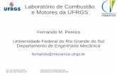 Laboratório de Combustão e Motores da UFRGS · 4 e 5 de Outubto de 2011 São José dos Campos, SP Estado Atual e Perspectivas dos Laboratórios de Combustão da RNC Projetos recentes
