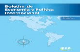 Missão do Ipea planejamento do desenvolvimento brasileiro ...repositorio.ipea.gov.br/bitstream/11058/3347/1/BEPI_n13.pdf · Boletim de economia e política internacional/Instituto