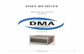 manual remote 1.0 - DMA Electronics · de um PC, celulares, etc. ... A fonte deve ser chaveada e estabilizada para o perfeito funcionamento do sistema. O aparelho deve ser fixo, de
