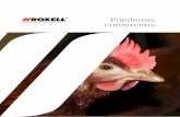 Poedeiras comerciais - Roxell · obriga as galinhas a ingerirem todos os ingredientes da ração. • As aletas especiais no cone evitam que as galinhas desperdicem a ração. Aplicações