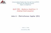 QUI 154 Química Analítica V Análise Instrumental - ufjf.br · elétrico, os quais comprometiam a resolução (a separação) dos compostos. • Estes efeitos foram minimizados