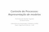 Controle de Processos: Representação de modelos · • Existem muitas ferramentas aplicáveis na análise e projeto de sistemas lineares, tanto no ... dinâmico, via espaço de