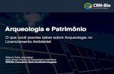 Arqueologia e Patrimônio - VIEXviex-americas.com/2016/wp-content/uploads/2016/12/Felipe-Sales-CRN... · Salvamento/resgate Arqueológico; Monitoramento Arqueológico; ... vertical