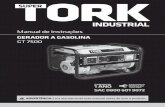 Manual de Instruções - Ferramentas Super Tork · ATENÇÃO: O gerador não deve ser utilizado em ambientes que contenham produtos explosivos. Nenhum Nenhum componente elétrico