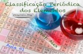 Tabela-Periódica Aula 01-2018 · Ø Em 1869 o químico russo Dimitri Mendellev apresentou uma classificação periódica na qual colocava os elementos em ordem crescente de massa
