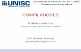 Universidade de Santa Cruz do Sul UNISC · dependência, e não igualdade. SDDs Grafos de dependência 4) F ...