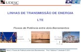 LINHAS DE TRANSMISSÃO DE ENERGIA LTE - joinville.udesc.br · LTE – Linhas de Transmissão de Energia Exemplo com três situações distintas (Camargo, 2009.) Efeito nas potências