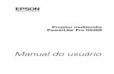 PowerLite Pro G5300 - User Manual · Informações importantes sobre segurança ... do equipamento deve ser realizada somente por profissionais de ... Verificação do uso da lâmpada