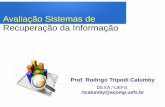 Avaliação Sistemas de Recuperação da Informaçãortorres/mo805R_13s1/2013-03-14-avaliacao... · Avaliação Sistemas de Recuperação da Informação Prof. Rodrigo Tripodi Calumby