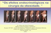 EFEITOS ENDOCRINOS NA CIRURGIA BARIATRICA - … · 3- Induz a obesidade em roedores. 4- Aumenta a secreção no jejum, antes das refeições e diminui depois. 5- Diminui a secreção