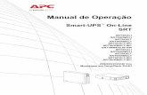 Manual de Operação - - APC USA · 2017-06-13 · Em condições normais de utilização e manuseio, não há nenhum contato com os componentes internos da bateria. Sobrecarga, ...
