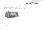 Manual de Operações Transmissor de Fluxo M300 · Declaração do uso pretendido – O Transmissor de Fluxo M300 é um instrumento de processo ... relês com lógica à prova de