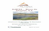 ALMINA – Minas do Alentejo, S.A. - Agência Portuguesa ...siaia.apambiente.pt/AIADOC/AIA2344/RNT2344.pdf · órgãos de origem (mina, lavaria, ETARI) e que ... com uma operação