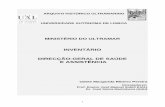 INVENTÁRIO DIRECÇÃO-GERAL DE SAÚDE E ASSISTÊNCIAahu.dglab.gov.pt/wp-content/uploads/sites/24/2017/03/DGSA-Invent... · GM Governo de Moçambique ... BNU Banco Nacional Ultramarino