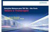 Velaro e Transrapid - revistaferroviaria.com.br · Soluções Siemens para TAV Rio – São Paulo Velaro ... HighDensity, study for max. possible seating capacity in a 200 m single