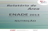 RELATÓRIO ENADE 2013 NUTRICAO - download.inep.gov.brdownload.inep.gov.br/.../relatorio_sintese/2013/2013_rel_nutricao.pdf · 4.4 Suficiência das informações ... Capítulo 1: Diretrizes