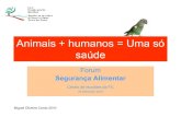 Animais + humanos = Uma só saúde - apifarma.pt. Miguel Cardo... · •O objectivo dos AI é sobreviver e reproduzir-se. •A evolução baseia-se na capacidade de sobrevivência