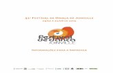 32º FESTIVAL DE DANÇA DE JOINVILLE - ifdj.com.br · de quatro grupos participantes do Festival de Dança Um dos grandes princípios norteadores do Festival de Dança de Joinville