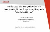 Práticas da Regulação na Importação e Exportação ...web.antaq.gov.br/Portal/pdf/Palestras/2015/Workshop/Apresentacao... · para a indústria brasileira e a logística é um