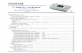 Manual WS10 - NOVUS Produtos Eletrônicos · Estas entradas contam com a precisão de um conversor A/D de 24 bits e a alta velocidade de aquisição, ... Leia o manual completamente