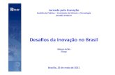 Desafios Inovação no Brasil - senado.leg.br · Há id d d ã ó i d t l iHá capacidade de geração própria de tecnologia ... Dispêndios Públicos com P&D Taxa de Inovaçao ...