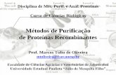Métodos de Purificação de Proteínas Recombinantes · (Depto. Tecnologia) por alguns slides Prof. Marcos Túlio de Oliveira ... Nativa Recombinante Expressão em Sf9 Extrato Celular