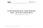 CRITÉRIOS GERAIS DE AVALIAÇÃO - muralhasdominho.commuralhasdominho.com/sites/muralhasdominho.com/files/Critérios... · A avaliação constitui-se como um elemento regulador das