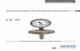 Instruções de operação Manômetro modelo 5, DN 100 e DN 160 … · 2017-10-25 · PT Manual de instruções, modelo 5 conforme ATEX Página 3-16 ... Grau de proteção da caixa