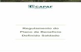 Regulamento do Plano de Benefício Definido Saldado · de Termo de Adesão quando se tratar da CAPAF e Convênio de ... S.A e a Caixa de Previdência Complementar do Banco da Amazônia