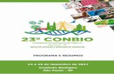 23º Congresso de Biólogos - crbio01.gov.br · Genética e Biotecnologia, São Carlos-SP MC 2 - Licenciamento Ambiental ... Vinicius Farias Campos, Centro de De-senvolvimento Tecnológico