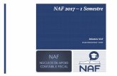 NAF 2017 – 1 Semestre 2017 1o... · Curso básico obrigatório NAF Foi implantado um curso básico para a capacitação dos alunos que prestarão serviço em um NAF. 11 11 ... 7°