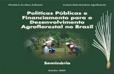 Políticas Públicas e Financiamento para o Desenvolvimento ... · Políticas Públicas e Financiamento para o Desenvolvimento Agroflorestal no Brasil Seminário Brasília, 2005 Ministério